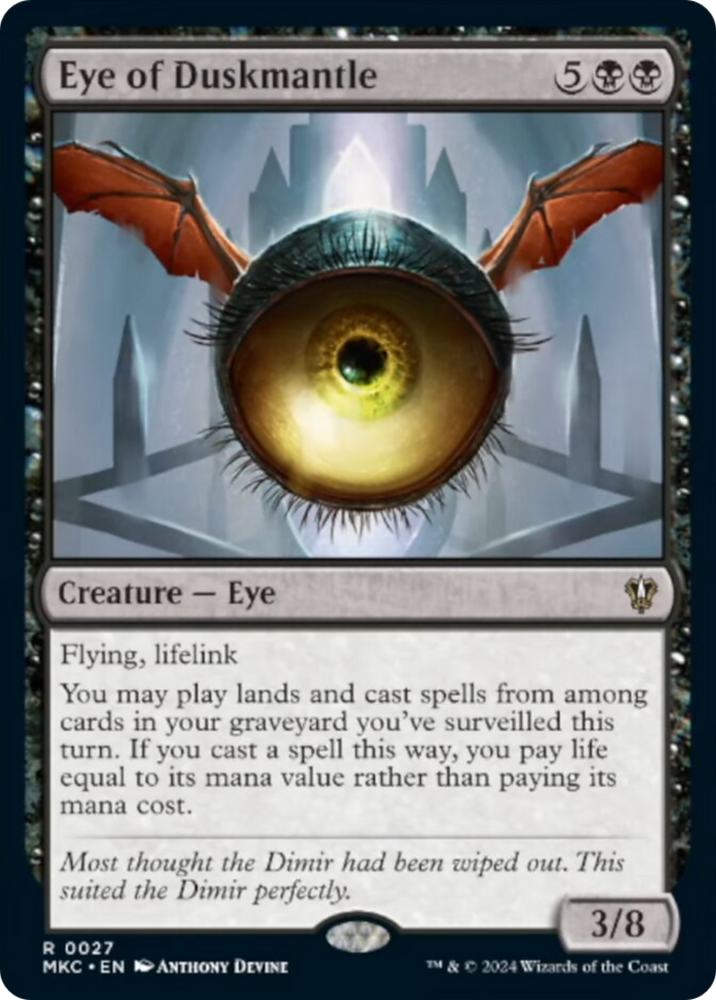 Eye of Duskmantle [Murders at Karlov Manor Commander]