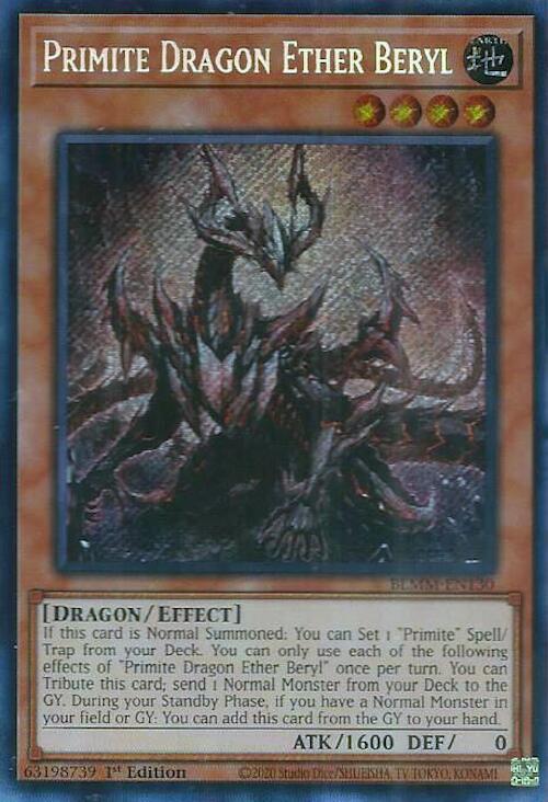 Primite Dragon Ether Beryl [BLMM-EN130] Secret Rare