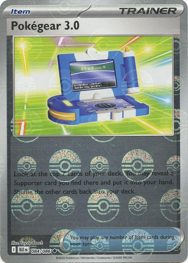 Pokegear 3.0 (084/086) (Poke Ball Pattern) [Scarlet & Violet: Black Bolt]