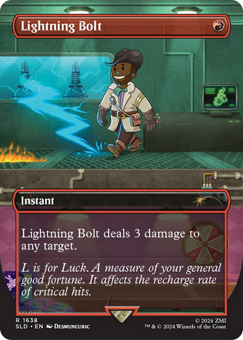 Lightning Bolt (1638) (Rainbow Foil) [Secret Lair Drop Series]