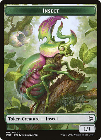 Cat // Insect Double-Sided Token [Zendikar Rising Tokens]