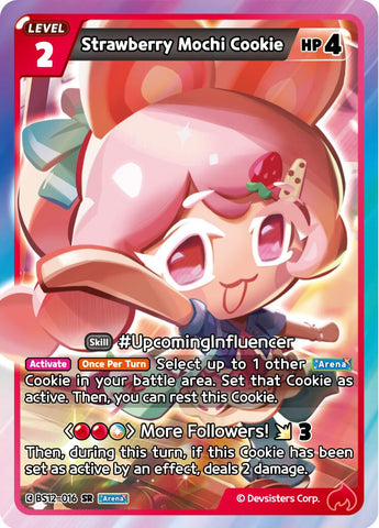 Strawberry Mochi Cookie