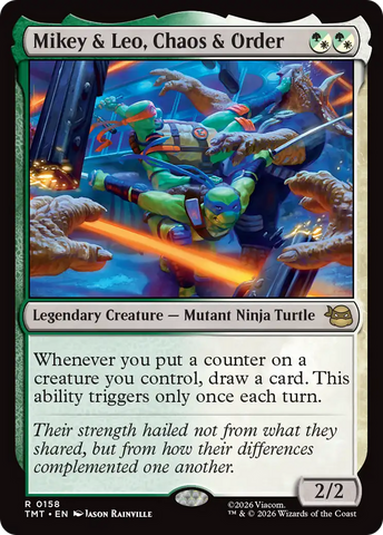Mikey & Leo, Chaos & Order [Teenage Mutant Ninja Turtles]