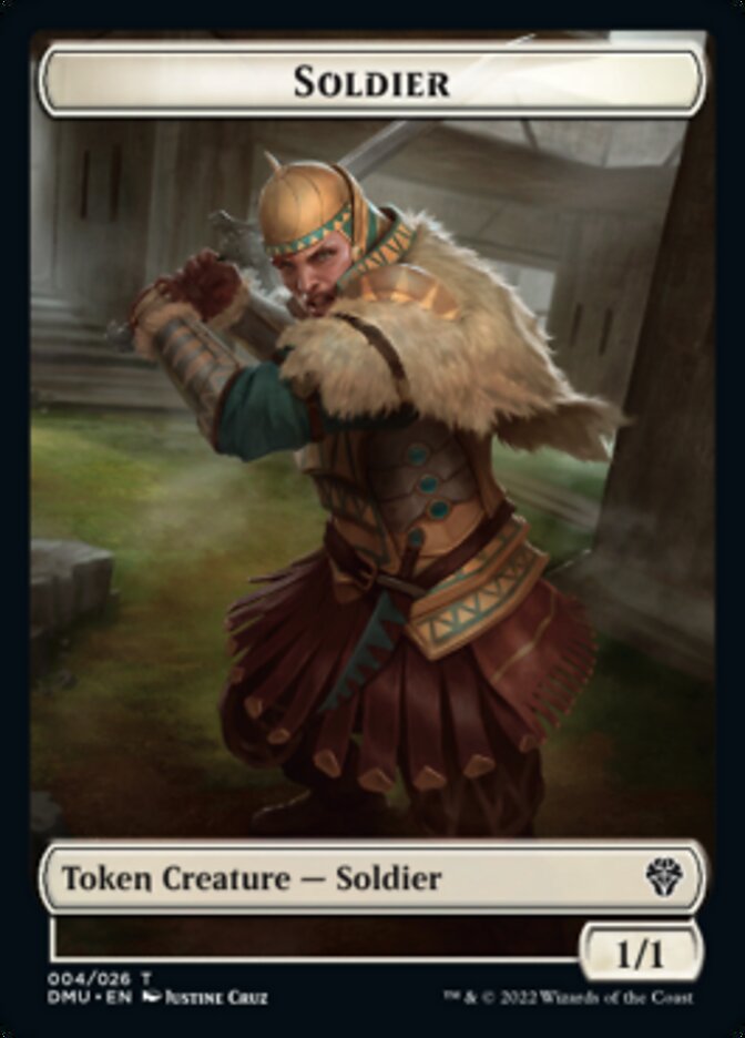 Soldier // Sand Warrior Double-Sided Token [Dominaria United Tokens]