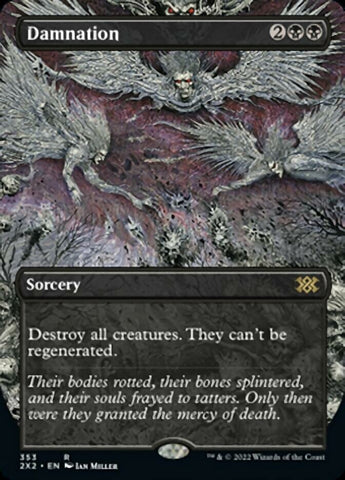 Damnation (Borderless Alternate Art) [Double Masters 2022]