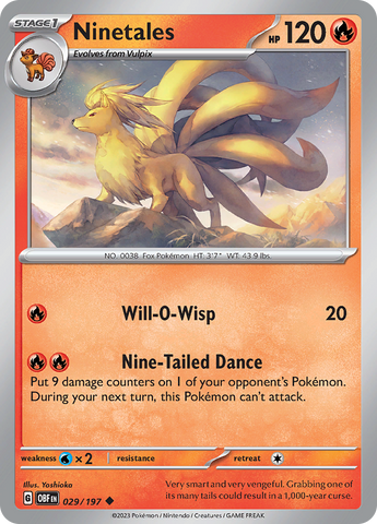 Ninetales (029/197) [Scarlet & Violet: Obsidian Flames]