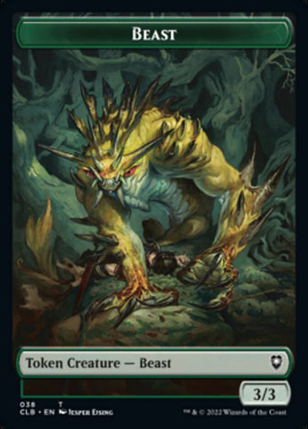 Satyr // Beast Double-Sided Token [Commander Legends: Battle for Baldur's Gate Tokens]