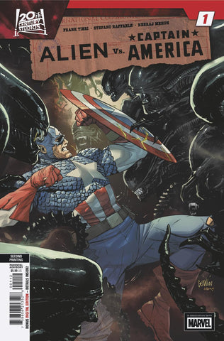 Alien vs. Captain America #1 Leinil Francis Yu 2 Nd Printing Variant