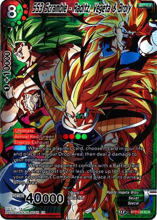 SS3 Scramble - Raditz, Vegeta & Broly (BT7-130) [Assault of the Saiyans]