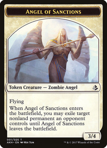 Angel of Sanctions // Drake Double-Sided Token [Amonkhet Tokens]