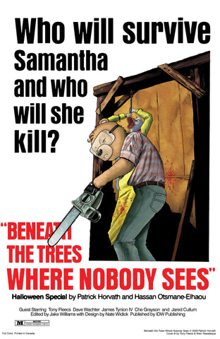 Beneath The Trees Where Nobody Sees Halloween Special Variant B (Fleecs Movie Homage Cover)