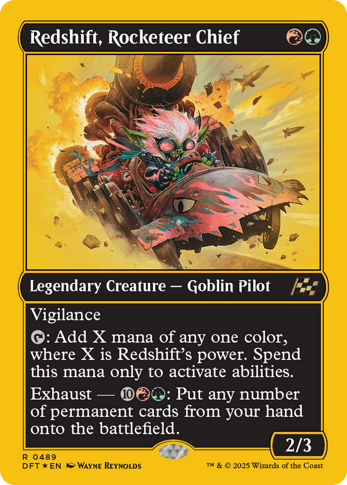 Redshift, Rocketeer Chief (First-Place Foil) [Aetherdrift]