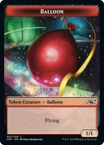 Teddy Bear // Balloon Double-Sided Token [Unfinity Tokens]