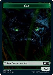 Cat (011) // Goblin Wizard Double-Sided Token [Core Set 2021 Tokens]