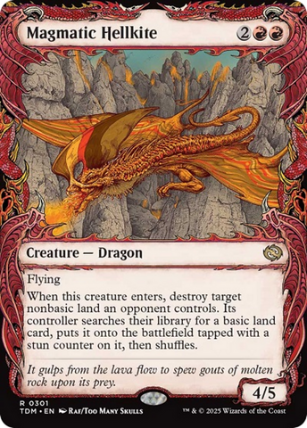 Magmatic Hellkite (Showcase) [Tarkir: Dragonstorm]