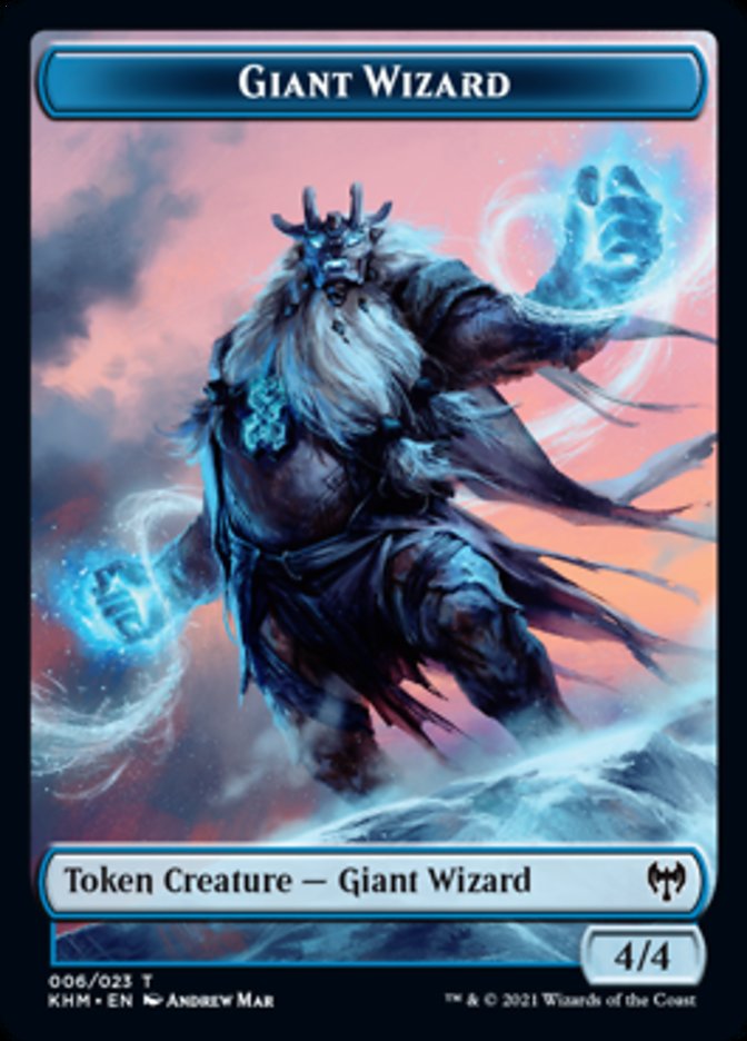 Giant Wizard Token [Kaldheim Tokens]