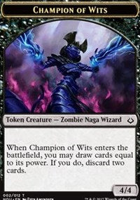 Champion of Wits // Insect Double-Sided Token [Hour of Devastation Tokens]