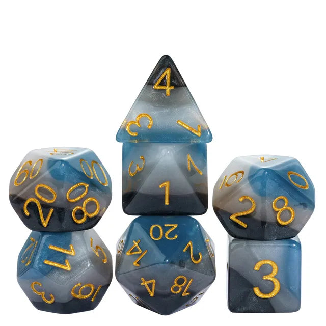 Denim Swirls Dice - Foam Brain