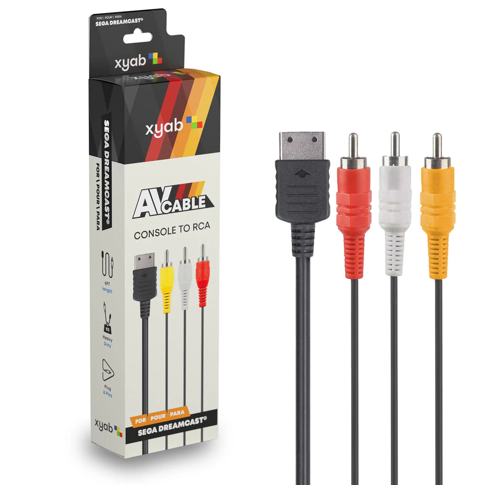 Sega Dreamcast AV Composite Cable - XYAB