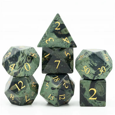 Kambaba Jasper Stone Dice - Foam Brain