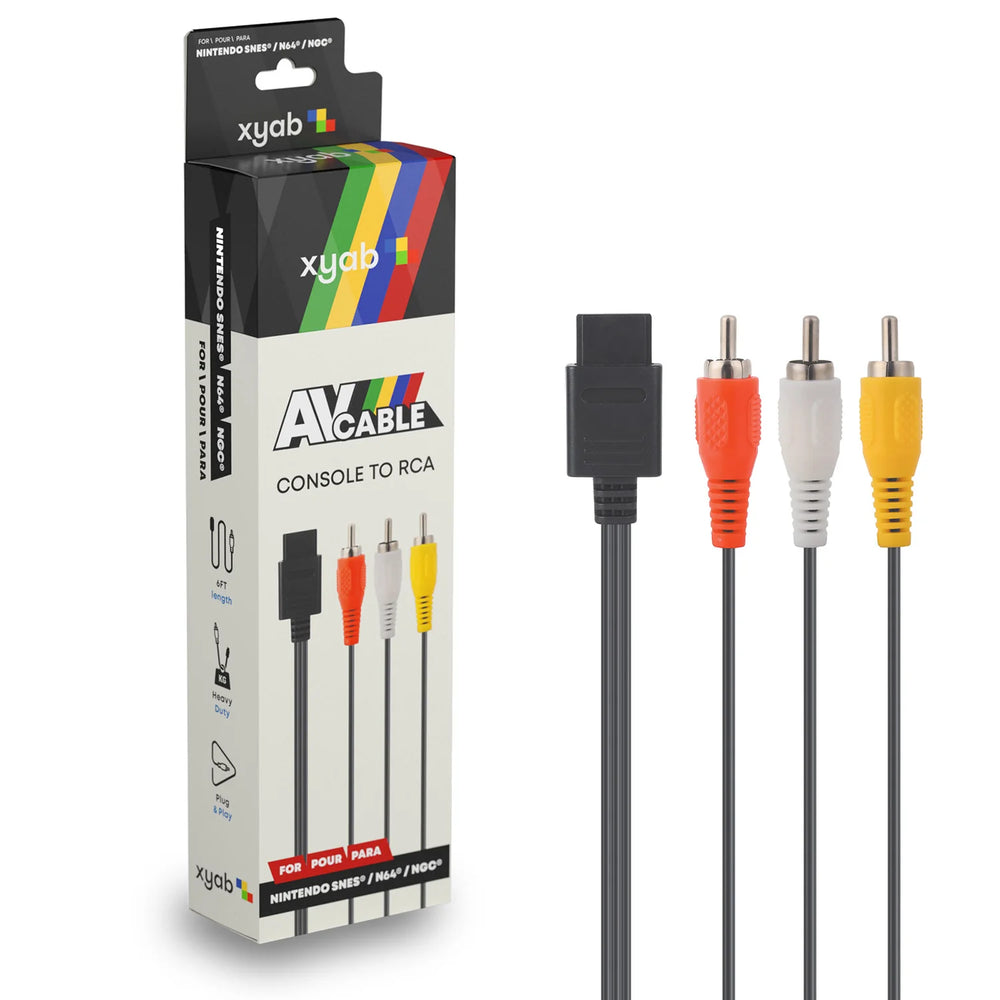 Nintendo SNES/N64/GameCube AV Composite Cable - XYAB