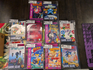 GameGear Game Manual Box Lot - (Shipped)