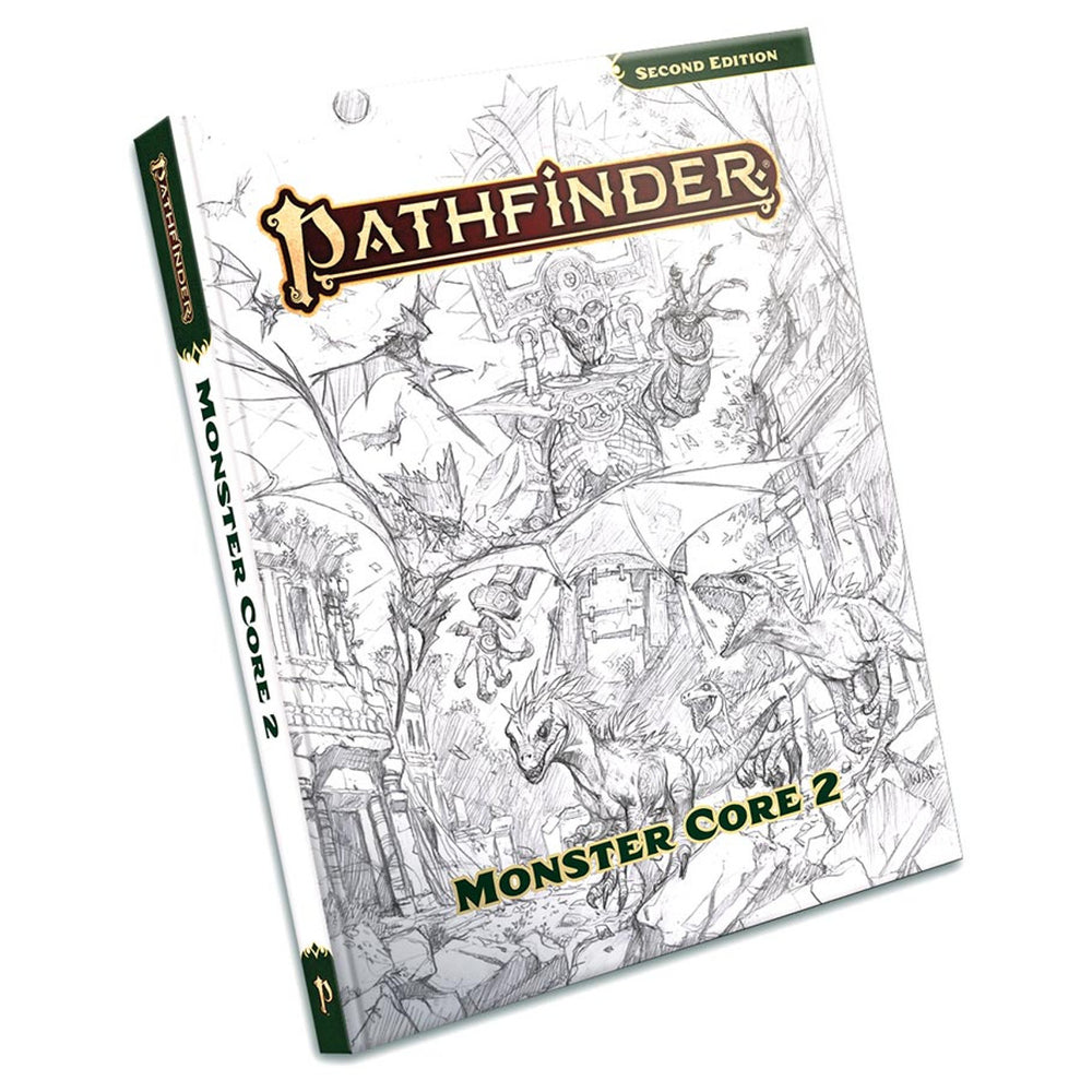 Pathfinder 2E: Monster Core 2 Sketch Cover - Paizo, Inc.
