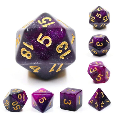 Black & Purple Galaxy Dice - Foam Brain