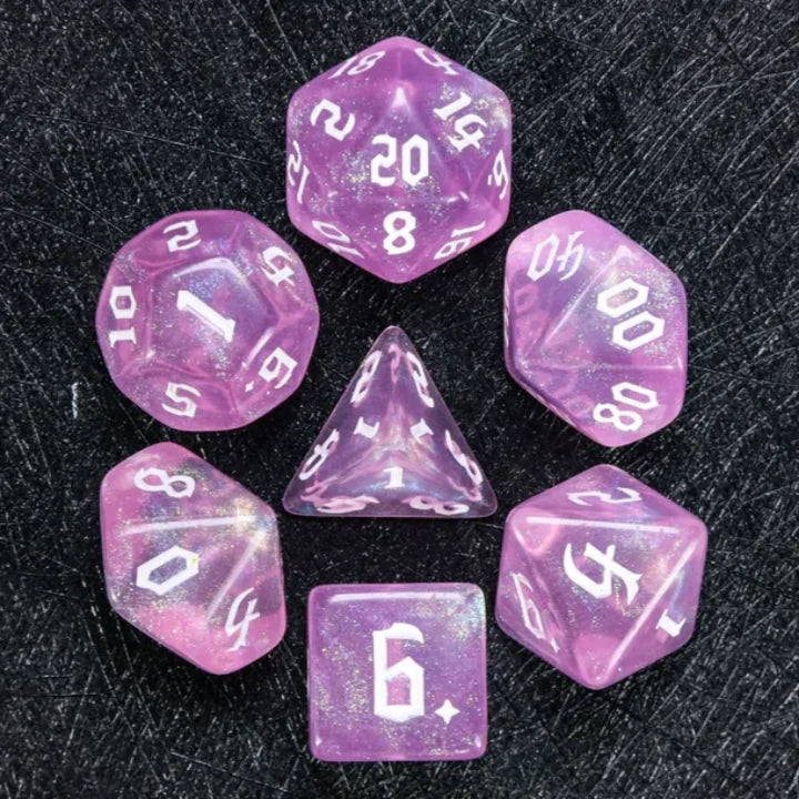 Violet Sparkle Dice - Foam Brain