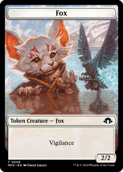 Phyrexian Germ // Fox Double-Sided Token [Modern Horizons 3 Tokens]