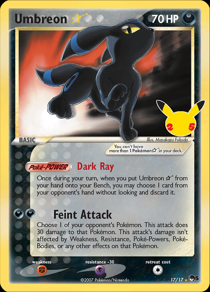 Umbreon (17/17) (Star) [Celebrations: 25th Anniversary