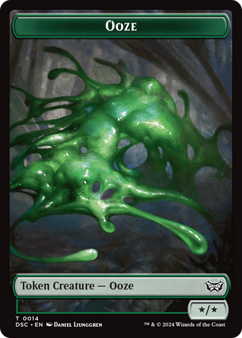 Insect (0011) // Ooze (0014) Double-Sided Token [Duskmourn: House of Horror Commander Tokens]