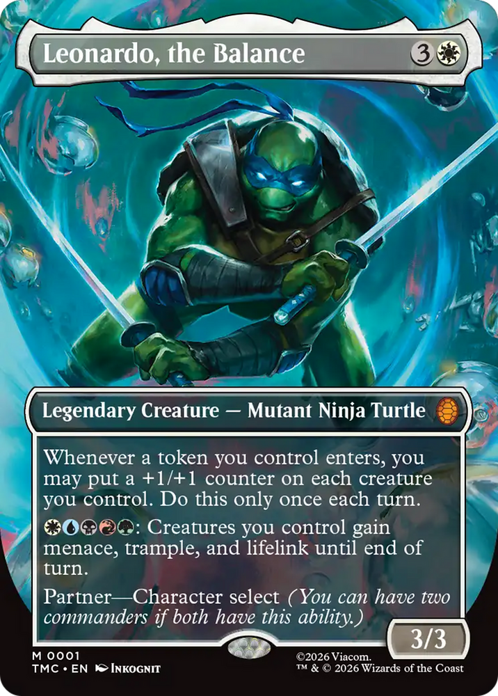 Leonardo, the Balance (Borderless) [Teenage Mutant Ninja Turtles Commander]