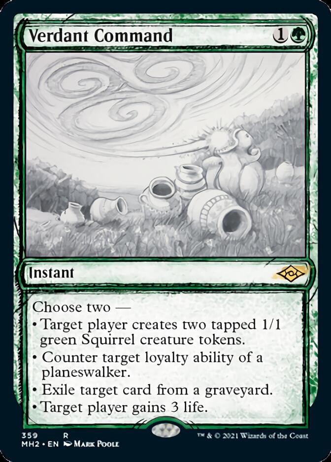 Verdant Command (Sketch) [Modern Horizons 2]