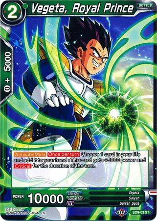 Vegeta, Royal Prince (SD9-03) [Assault of the Saiyans]