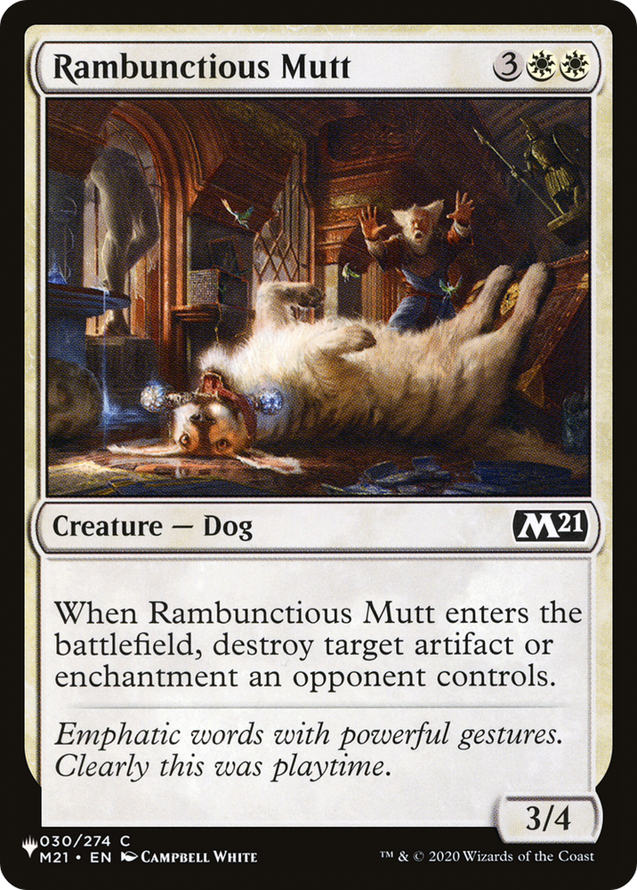 Rambunctious Mutt [The List]