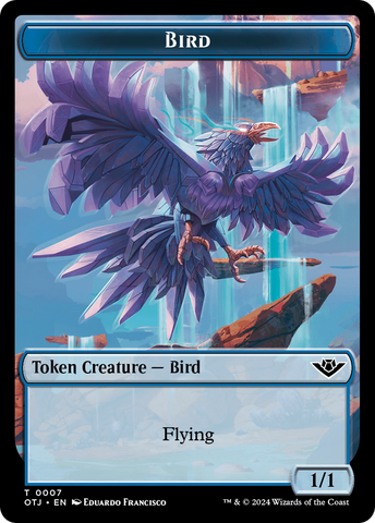 Bird // Plot Double-Sided Token [Outlaws of Thunder Junction Tokens]