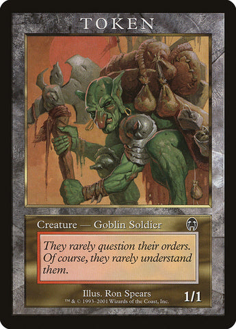 Goblin Soldier Token [Magic Player Rewards 2001]