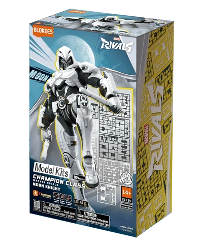 Marvel Blokees: 5.3-inch Champion Class Model Kit- Marvel Rivals- Moon Knight