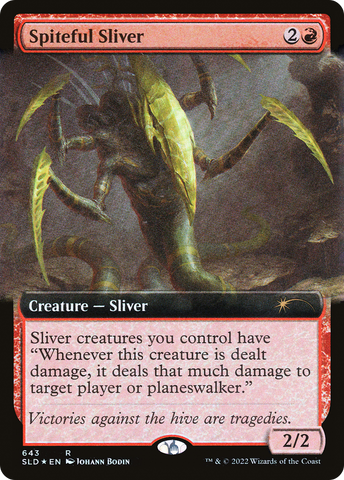 Spiteful Sliver (Extended Art) [Secret Lair Drop Promos]