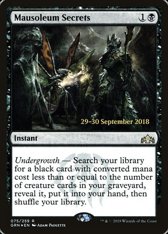 Mausoleum Secrets [Guilds of Ravnica Prerelease Promos]