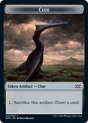 Clue // Elemental Double-Sided Token [Double Masters Tokens]