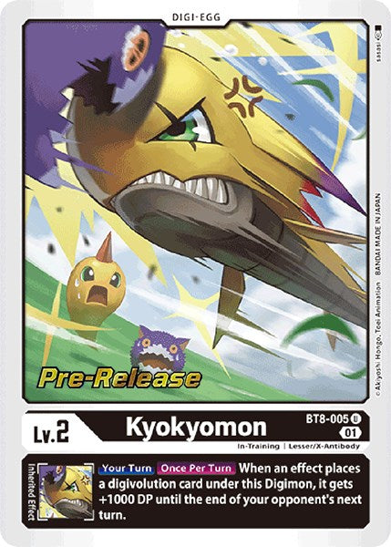 Kyokyomon [BT8-005] [New Awakening Pre-Release Cards]