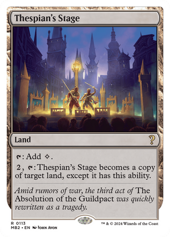 Thespian's Stage (White Border) [Mystery Booster 2]