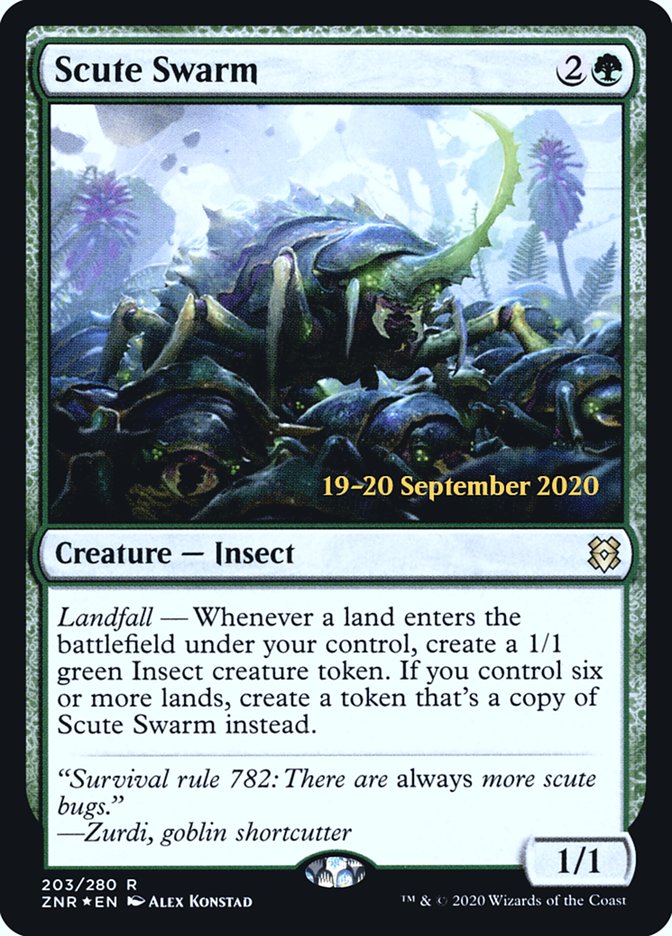 Scute Swarm [Zendikar Rising Prerelease Promos]