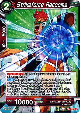 Strikeforce Recoome (TB3-007) [Clash of Fates]