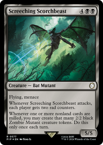 Screeching Scorchbeast (Surge Foil) [Fallout]