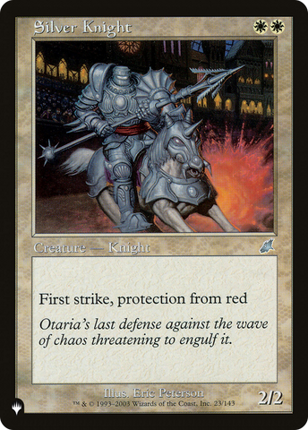 Silver Knight [The List]