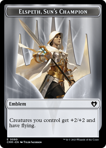 Elspeth, Sun's Champion Emblem // Copy (55) Double-Sided Token [Commander Masters Tokens]