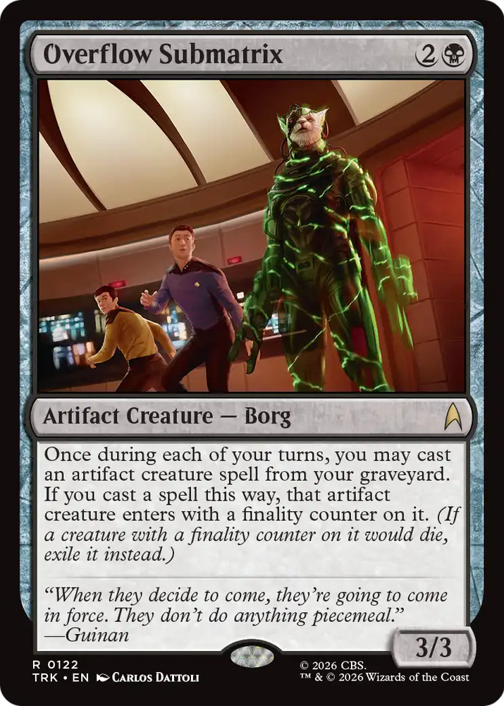 Overflow Submatrix [Star Trek]